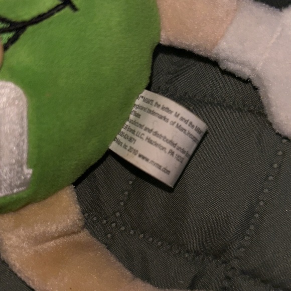 Used condition M&M’s Green stuffed figurine Christmas any holiday green lady M&M - Picture 5 of 9